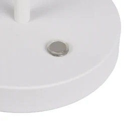 Lámpara de mesa LED Amalo, blanco mate, altura 46 cm, metal, CCT