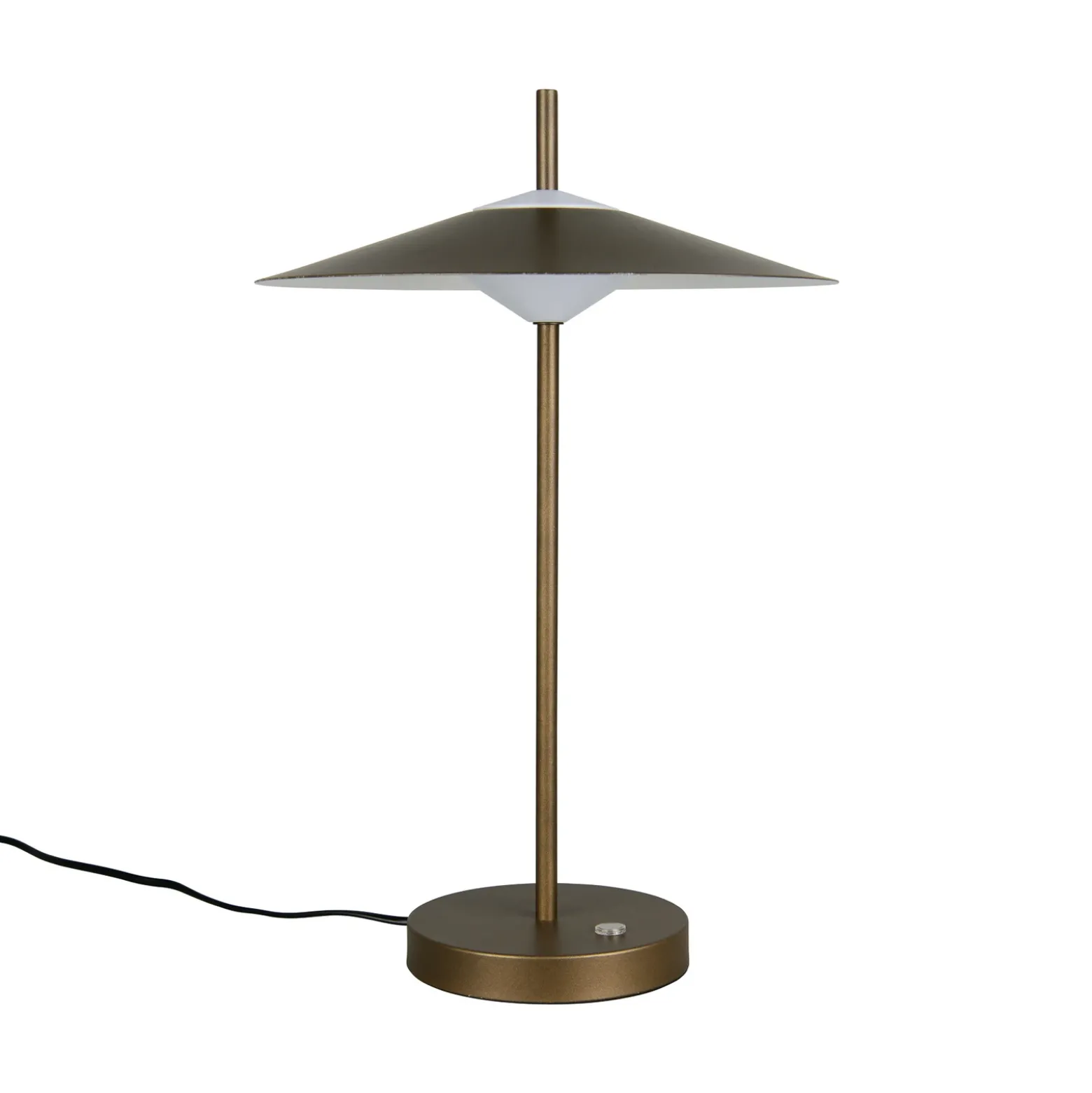 Lámpara de mesa LED Amalo en color platino, altura 46 cm, metal, CCT