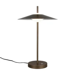 Lámpara de mesa LED Amalo en color platino, altura 46 cm, metal, CCT