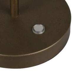 Lámpara de mesa LED Amalo en color platino, altura 46 cm, metal, CCT