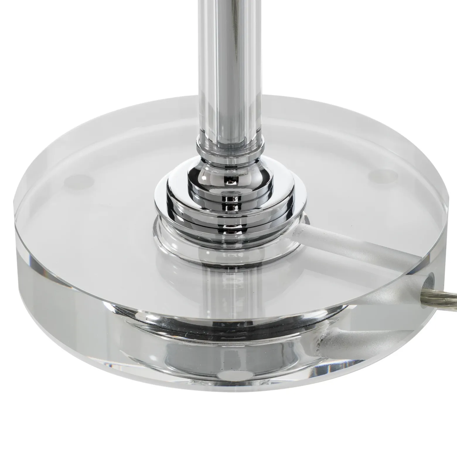 Lámpara de mesa LED Ancilla, cromada, regulador de intensidad de 30 cm,