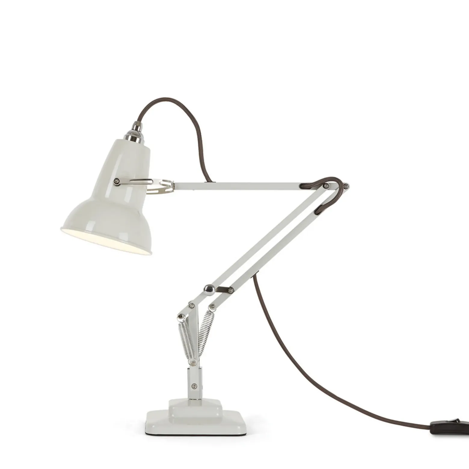 lámpara de mesa LED Anglepoise Original 1227 Mini, blanca
