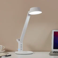 Lámpara de mesa LED Banderalo CCT dim QI blanco