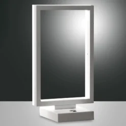 Lámpara de mesa LED Bard, atenuable, en blanco