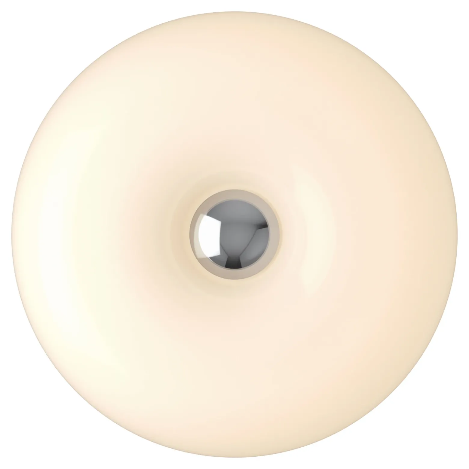 Lámpara de mesa LED Basile, blanca, de cristal, 2.700 K