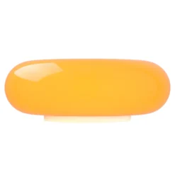 Lámpara de mesa LED Basile, naranja, cristal, 2.700 K