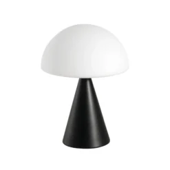 Lámpara de mesa LED Blip, negro/blanco, cristal, CCT, regulador táctil