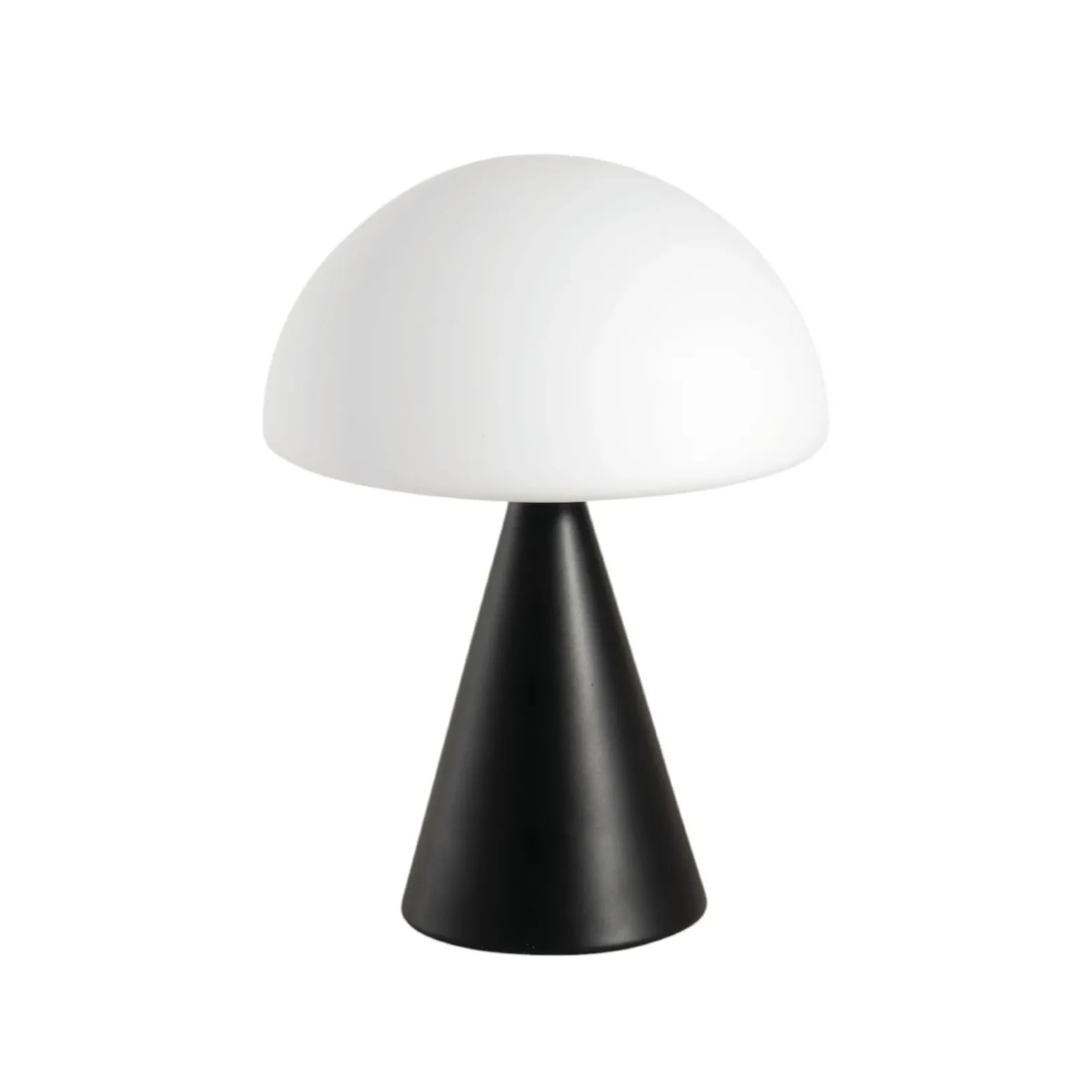 Lámpara de mesa LED Blip, negro/blanco, cristal, CCT, regulador táctil