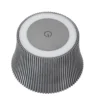 Lámpara de mesa LED con batería recargable Lindby Linor, gris humo, USB,