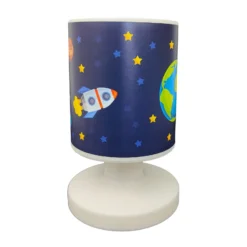 Lámpara de mesa LED con batería Weltall, USB, IP44