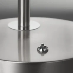 Lámpara de mesa LED Dent, níquel/cromo, 60 cm, metal, CCT 1 luz.