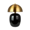 Lámpara de mesa LED Dyberg Larsen Manhatten, negro/latón