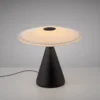 Lámpara de mesa LED Elipsa de Paul Neuhaus, blanca/negra, atenuable