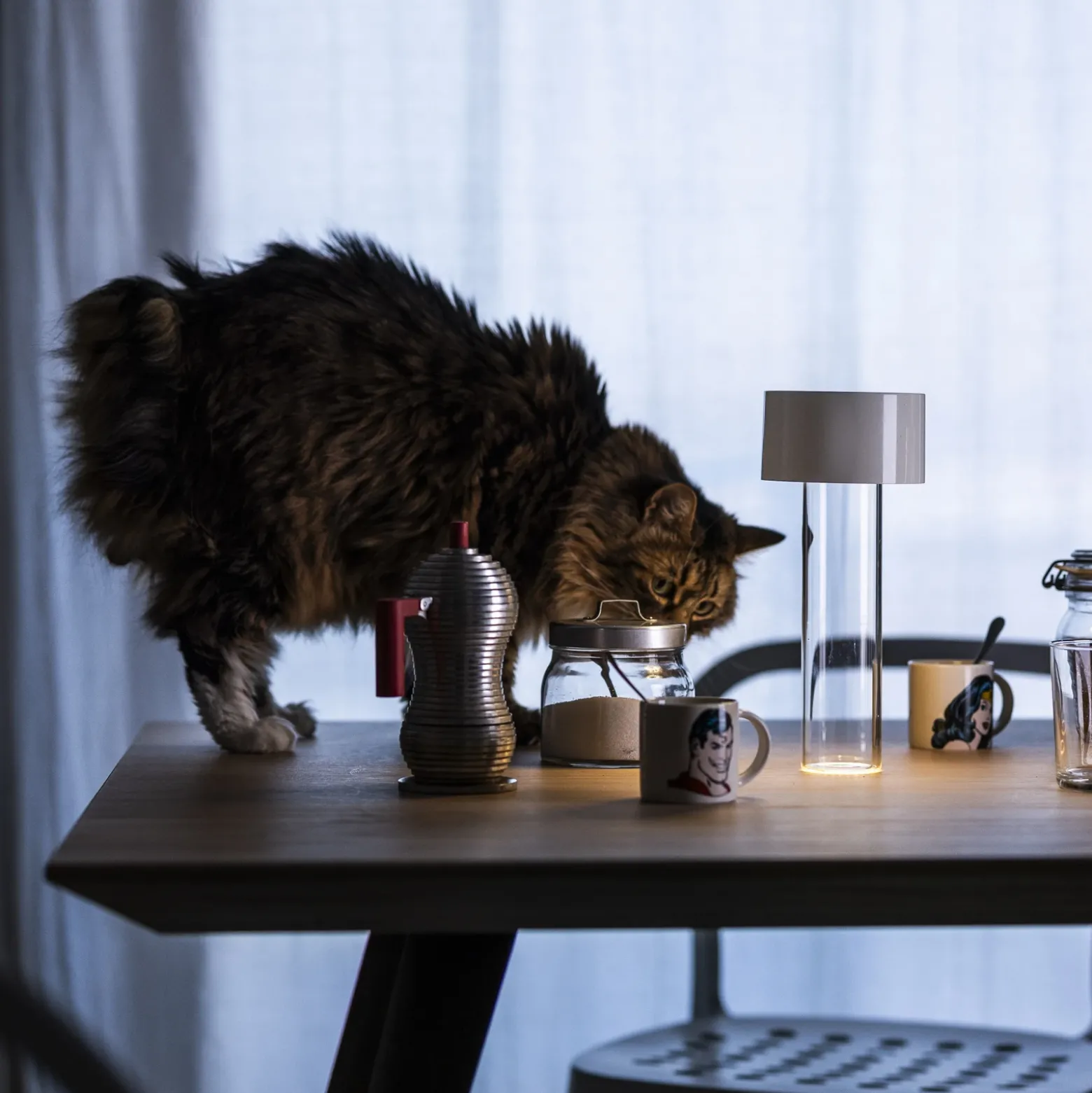 Lámpara de mesa LED Fleur de Foscarini, blanca