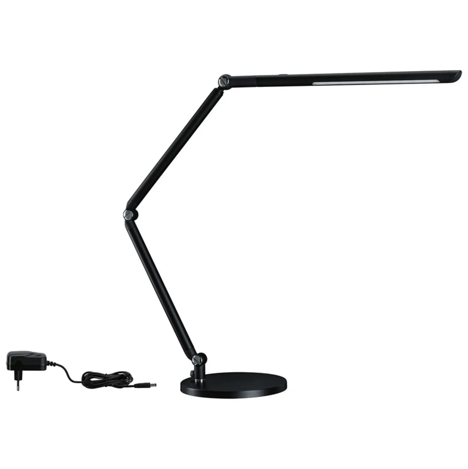Lámpara de mesa LED FlexBar de Paulmann, negra, 36 cm, CCT