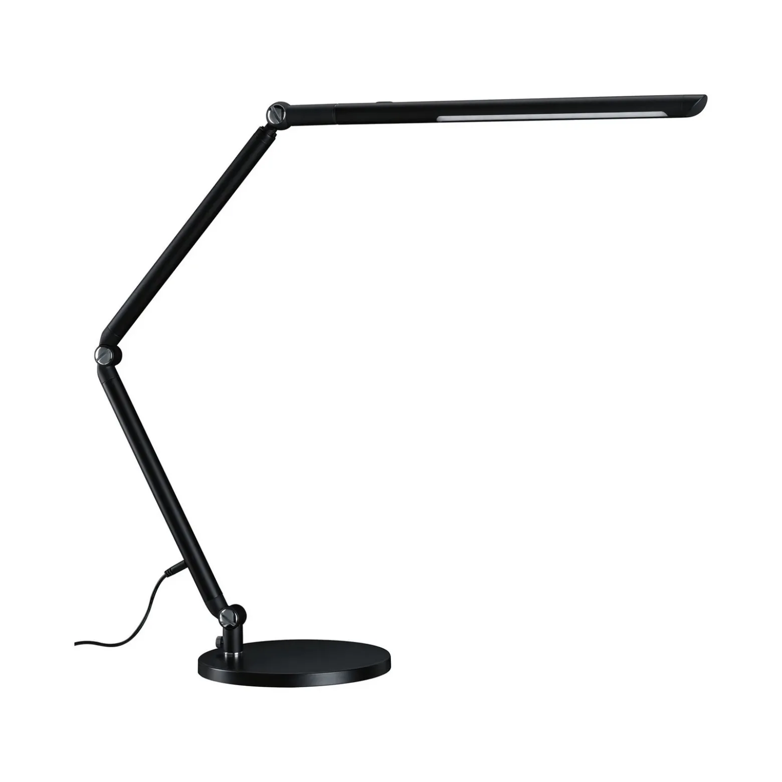 Lámpara de mesa LED FlexBar de Paulmann, negra, 36 cm, CCT