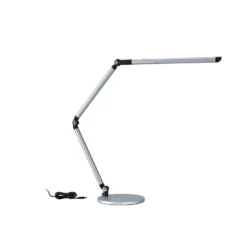 Lámpara de mesa LED FlexBar de Paulmann, plateada, 36 cm, CCT