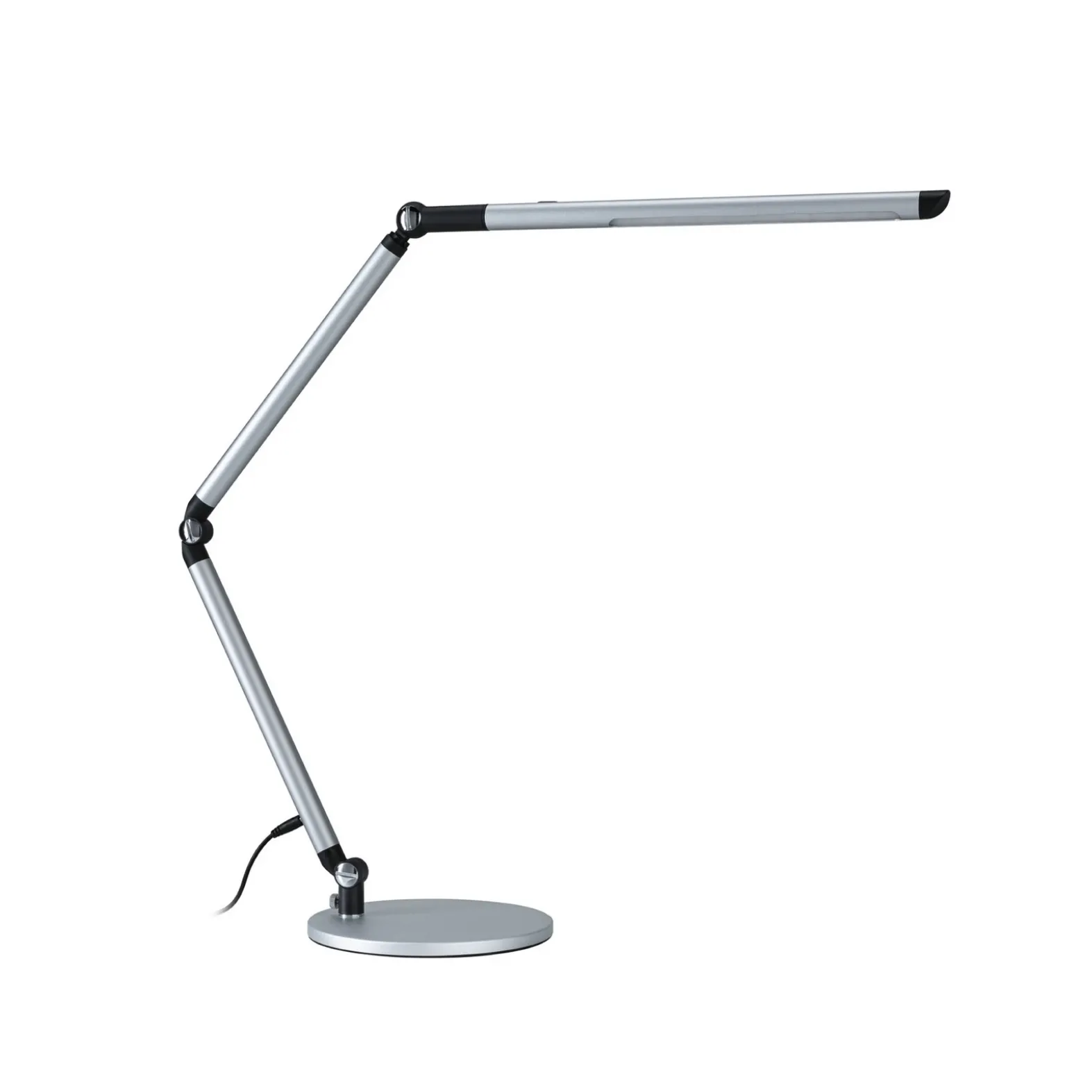 Lámpara de mesa LED FlexBar de Paulmann, plateada, 36 cm, CCT