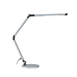 Lámpara de mesa LED FlexBar de Paulmann, plateada, 36 cm, CCT