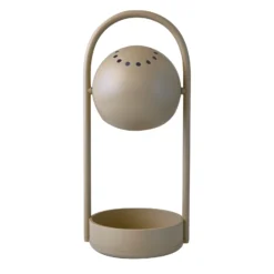 Lámpara de mesa LED FRANDSEN Ball Portable, gris arena, acero