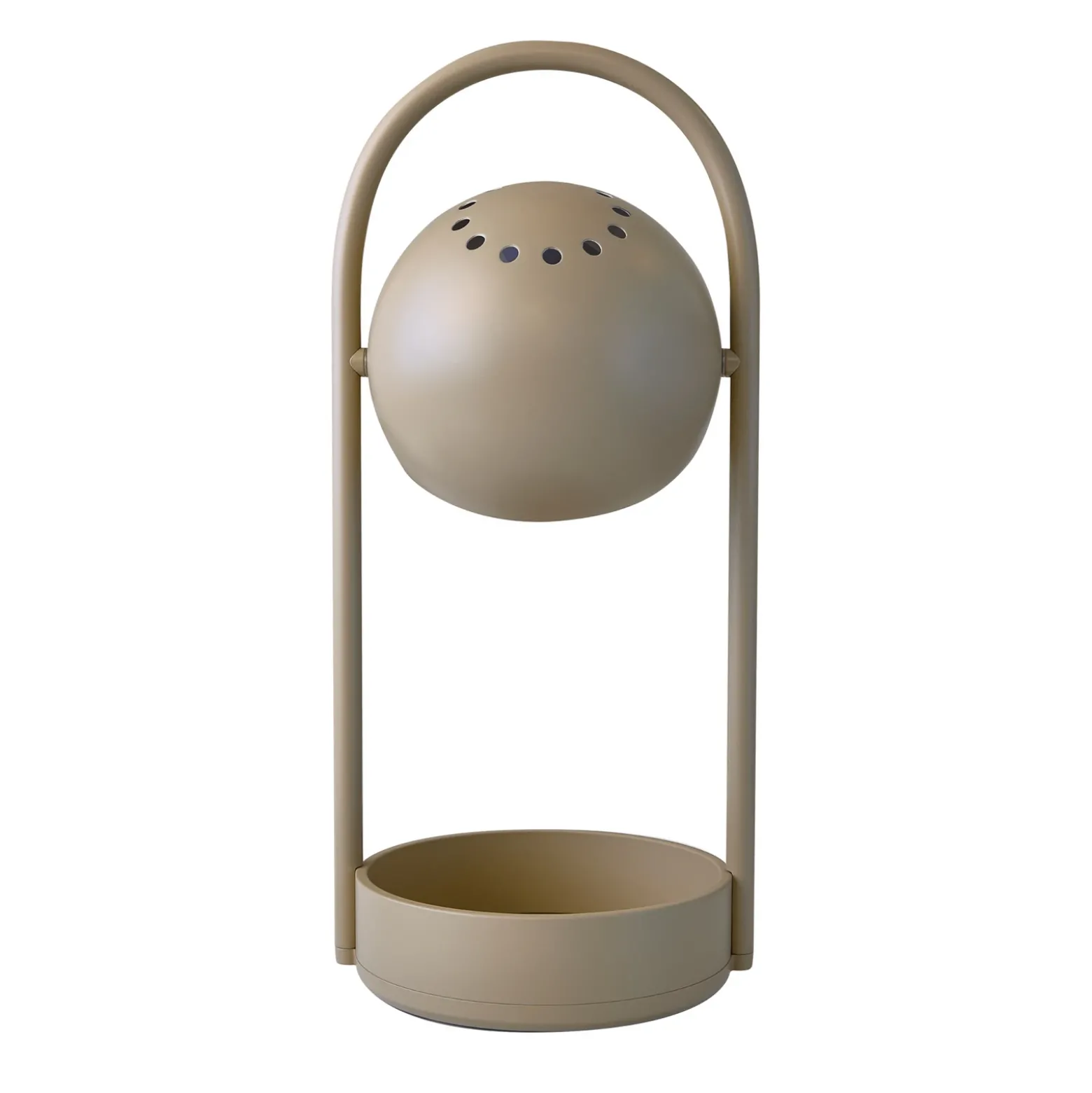 Lámpara de mesa LED FRANDSEN Ball Portable, gris arena, acero