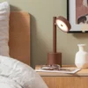 Lámpara de mesa LED GOOD & MOJO Okinawa, marrón, 35 cm, madera