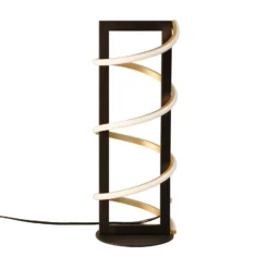 Lámpara de mesa LED Gwen, negra, altura 45 cm, CCT, regulador táctil