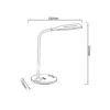 Lámpara de mesa LED Joni, blanca, altura 34 cm, CCT, atenuable