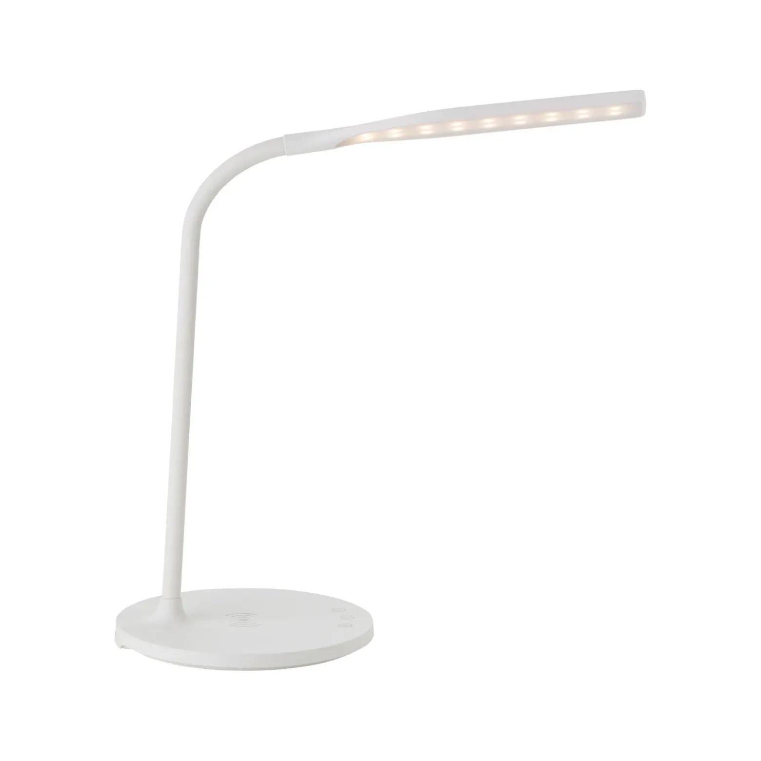 Lámpara de mesa LED Joni, blanca, altura 34 cm, CCT, atenuable