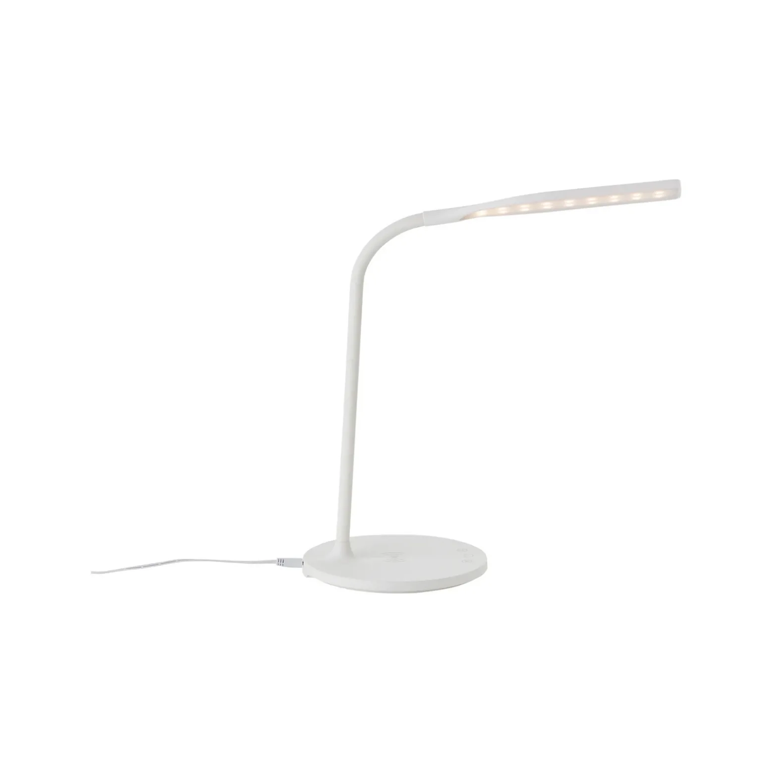 Lámpara de mesa LED Joni, blanca, altura 34 cm, CCT, atenuable