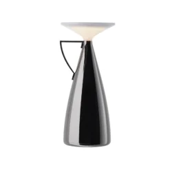 lámpara de mesa LED Kartell Camomille, gris oscuro, atenuable.