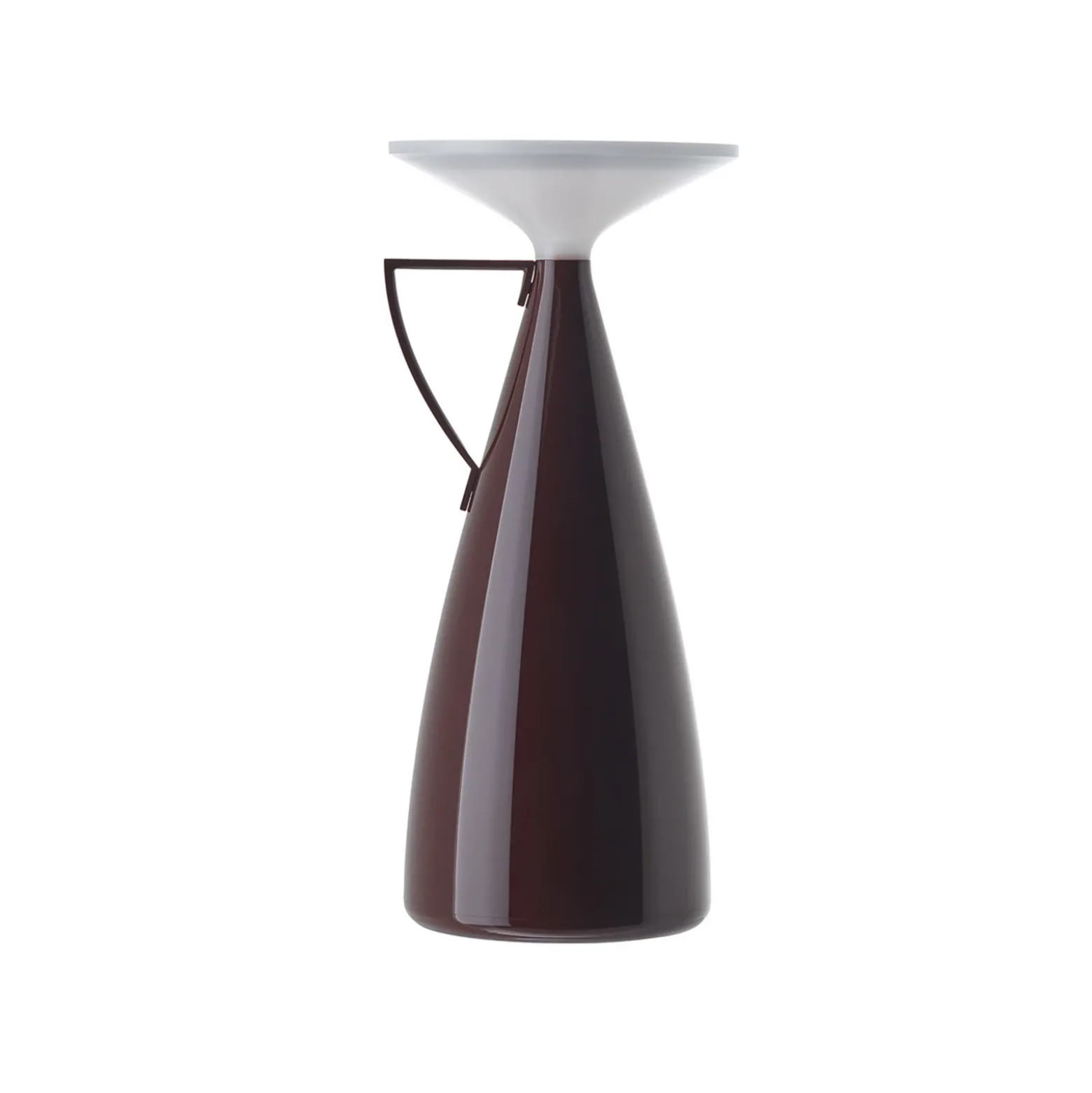 lámpara de mesa LED Kartell Camomille, rojo oscuro, atenuable