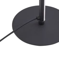 Lámpara de mesa LED Lindby Pajaro, 49cm, negro, aluminio, flamingo