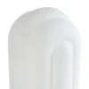 Lámpara de mesa LED Lucande Lunja, blanca, cristal, 30 cm, CCT