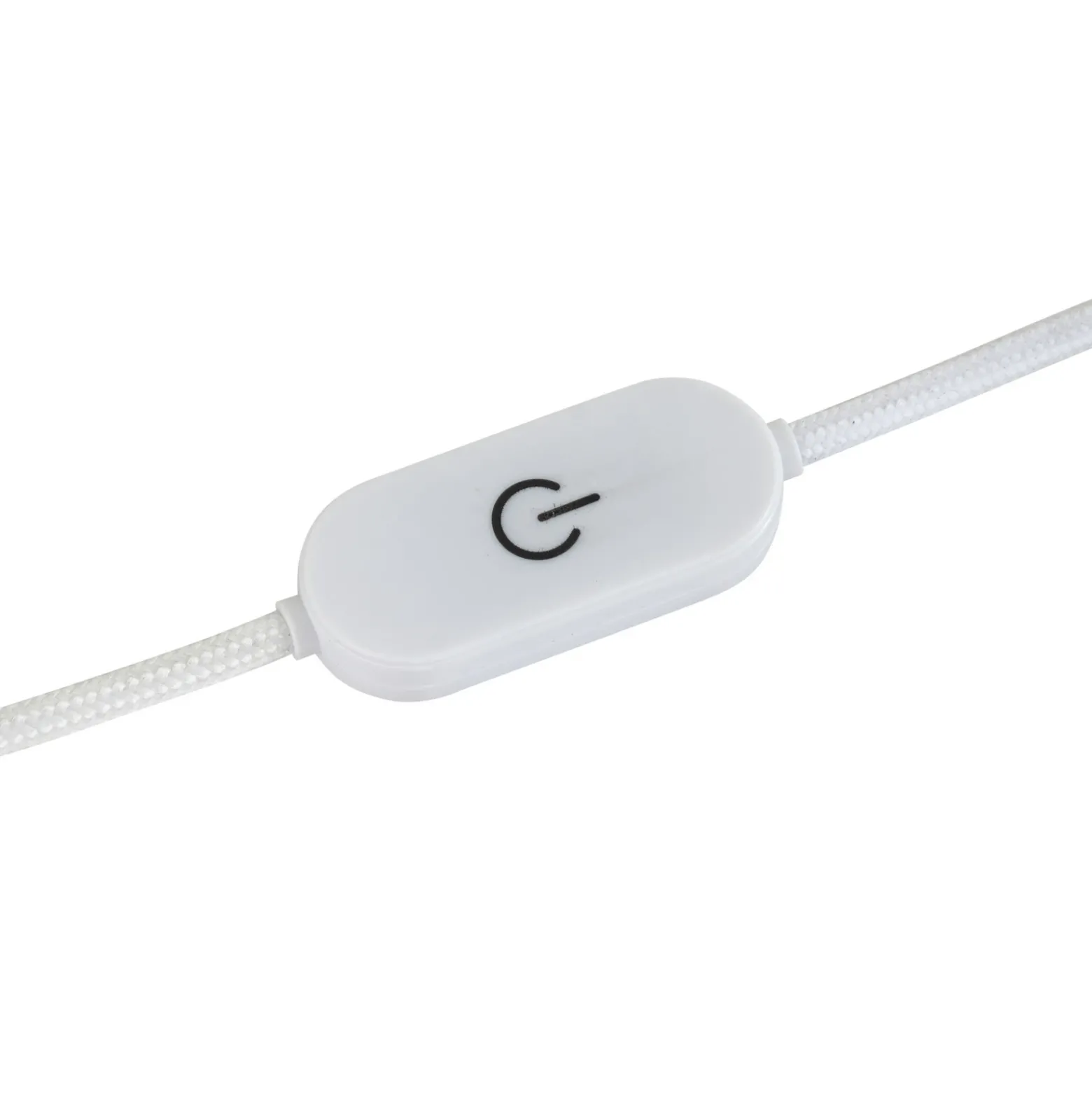 Lámpara de mesa LED Lucande Lunja, blanca, cristal, 30 cm, CCT