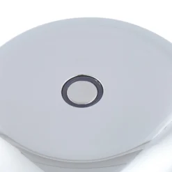 Lámpara de mesa LED Lucande Quill, cromada, CCT, atenuable