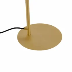 Lámpara de mesa LED Lucande Yekta, color latón, 59 cm, atenuable
