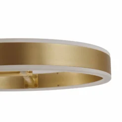 Lámpara de mesa LED Lucande Yekta, color latón, 59 cm, atenuable