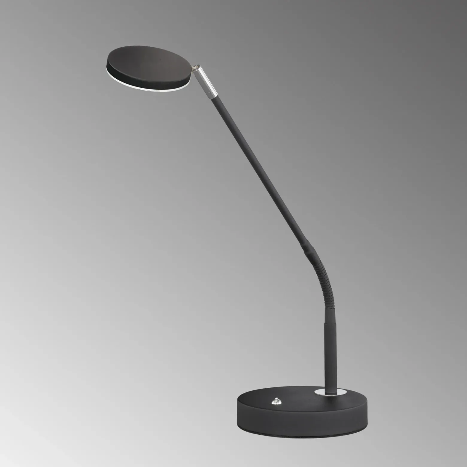 Lámpara de mesa LED Lunia, atenuable, negro arena