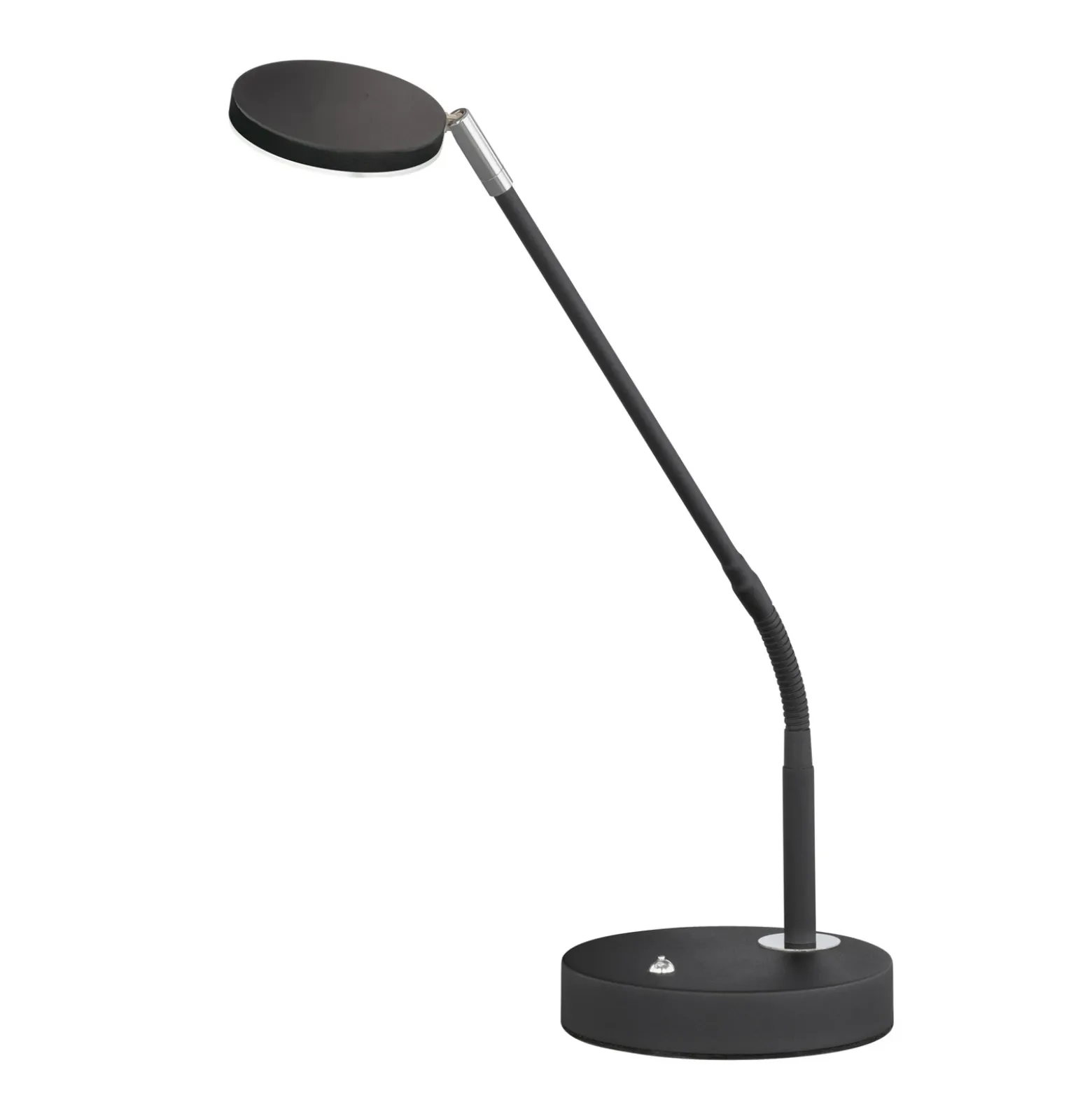 Lámpara de mesa LED Lunia, atenuable, negro arena