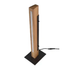 Lámpara de mesa LED Madera, roble, atenuable