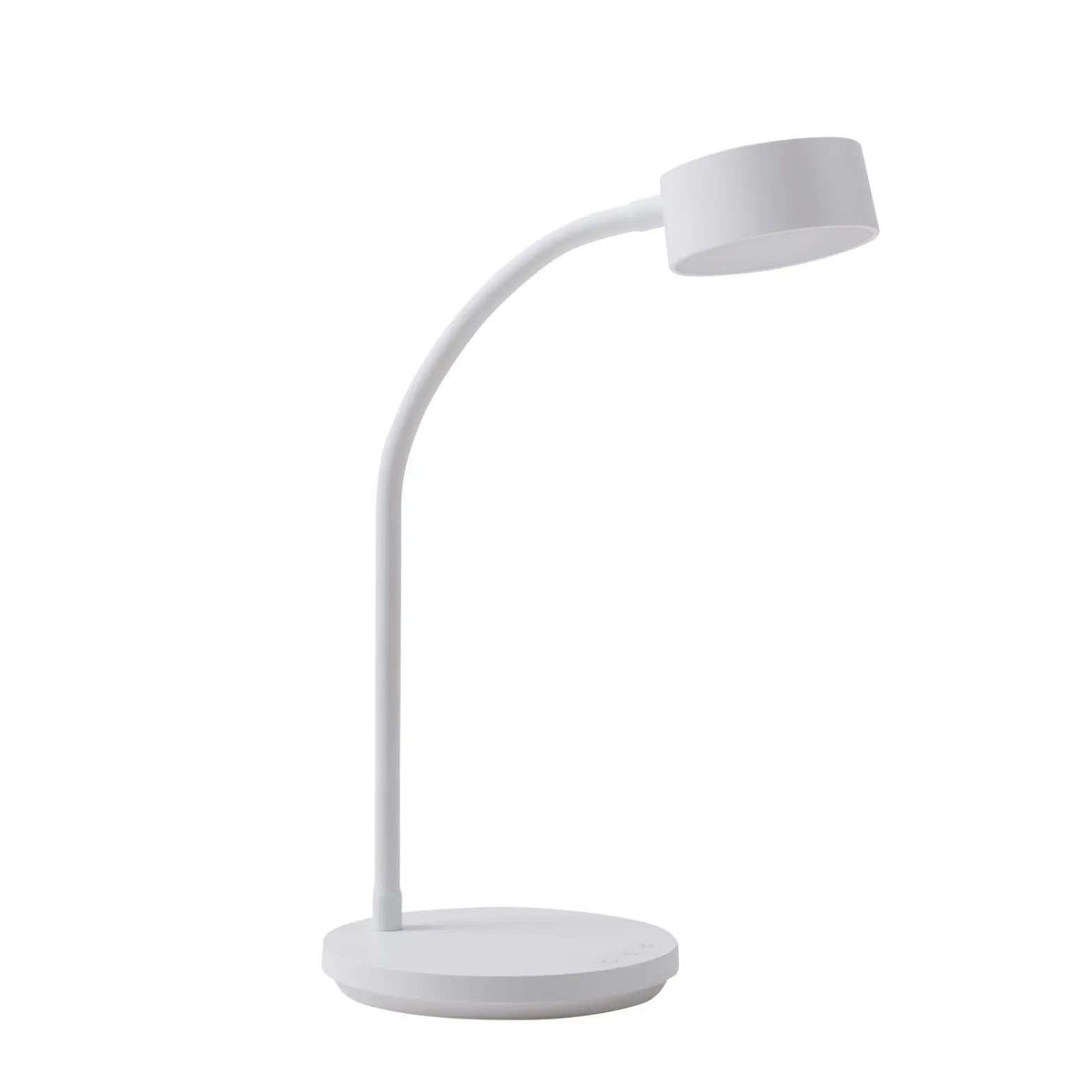 lámpara de mesa LED Maori de Lindby, blanca, metal, CCT, atenuable