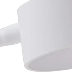 lámpara de mesa LED Maori de Lindby, blanca, metal, CCT, atenuable