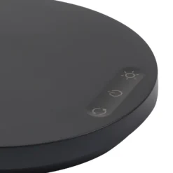 lámpara de mesa LED Maori de Lindby, negra, CCT, metal, atenuable