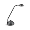 Lámpara de mesa LED MAULarc, negra, altura 38 cm, flexible
