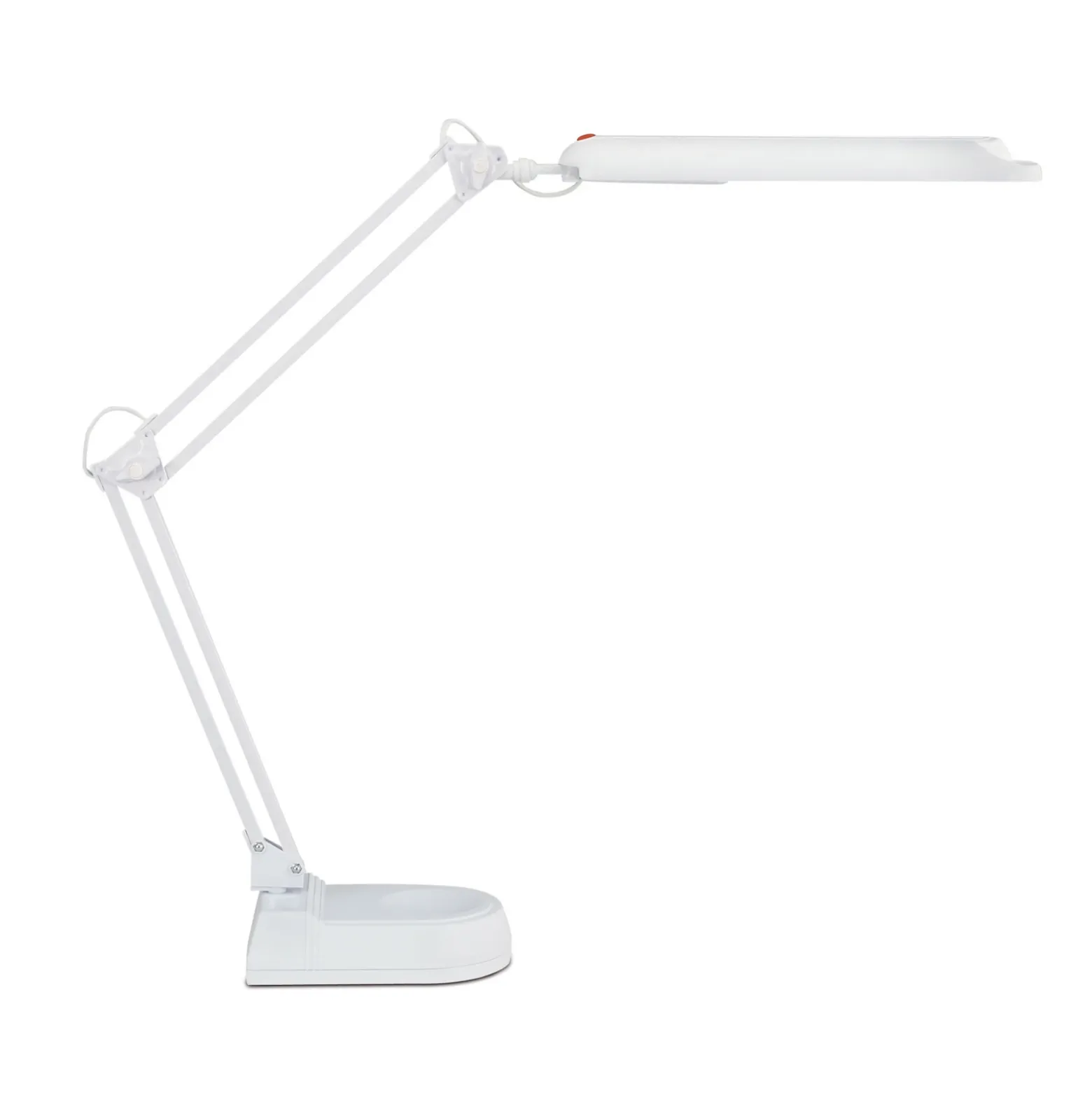 Lámpara de mesa LED MAULatlantic, blanca, altura 41 cm, base