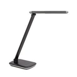 Lámpara de mesa LED MAULjazzy, negra, altura 43 cm, atenuable, puerto USB