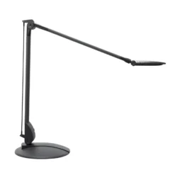 Lámpara de mesa LED MAULoptimus antracita con pie atenuable CCT