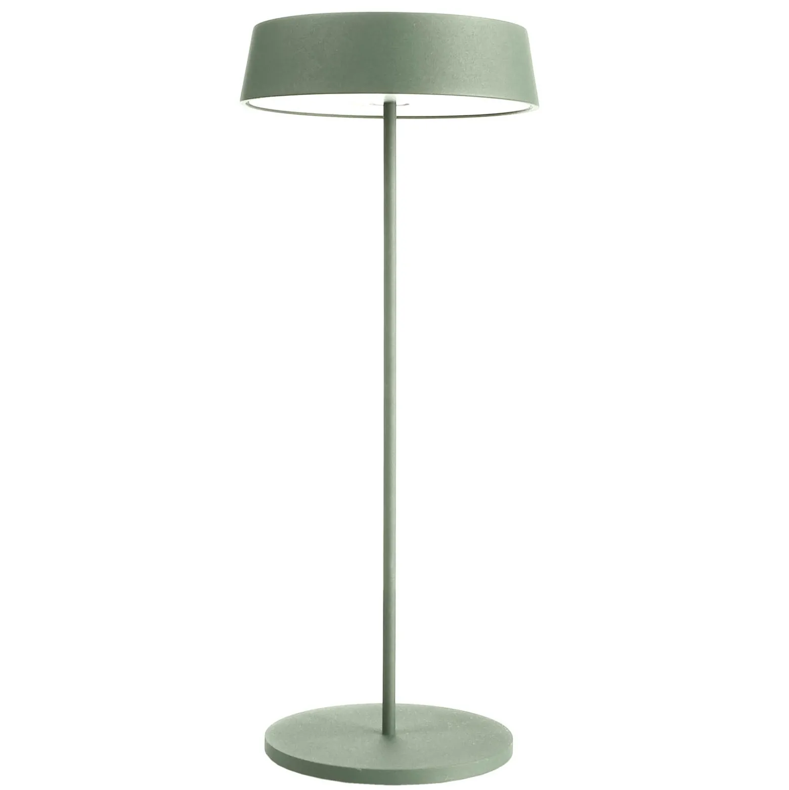 Lámpara de mesa LED Miram, batería, verde