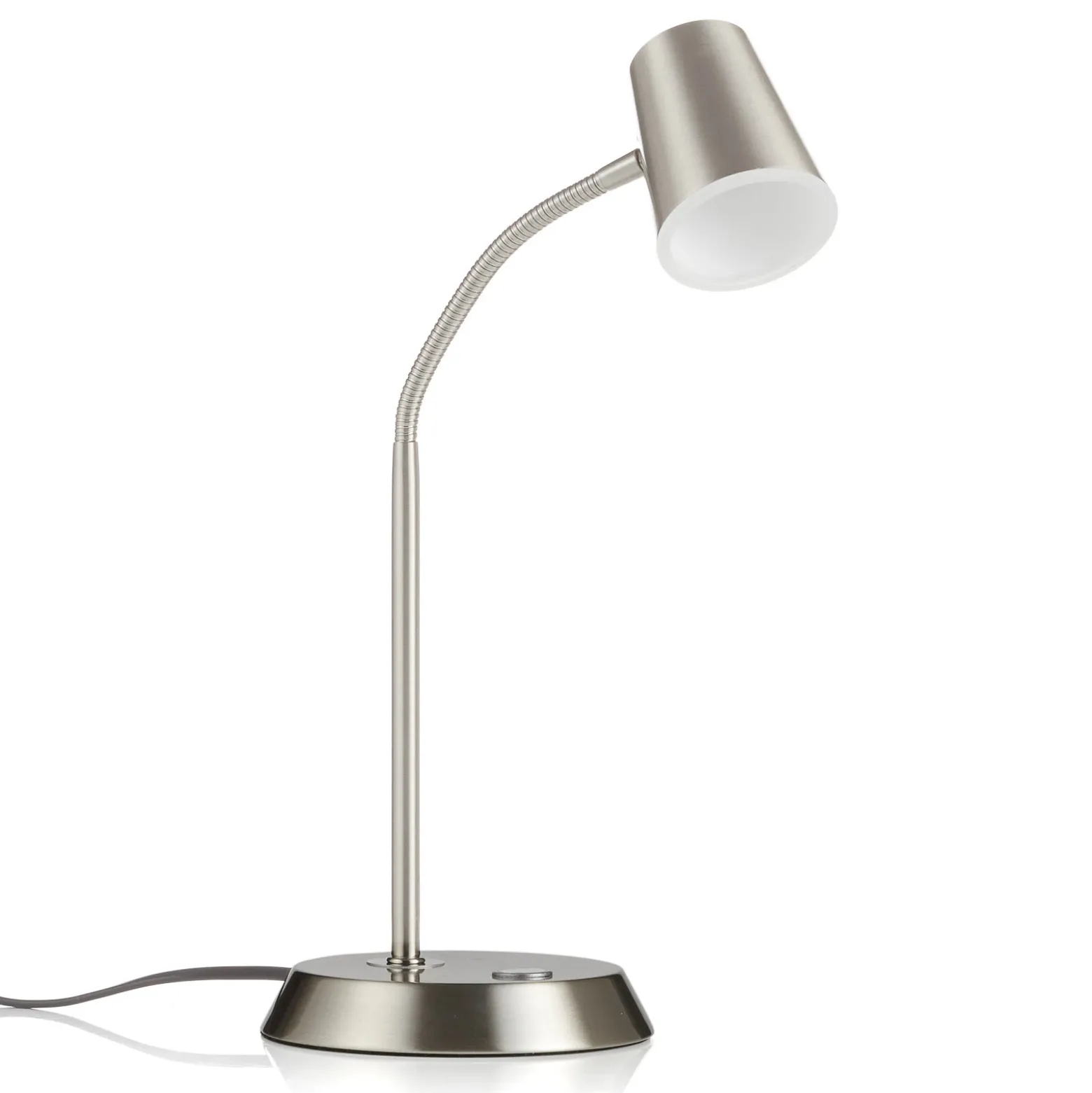 Lámpara de mesa LED Narcos en color níquel